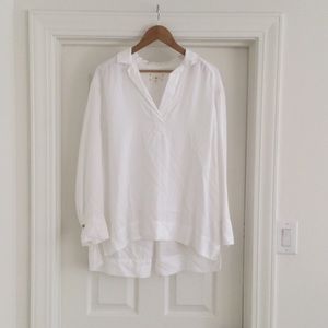 Lou & Gray - White Collared Blouse